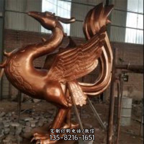 景觀建筑銅鳳凰雕塑 銅鳳凰雕塑擺件（1）