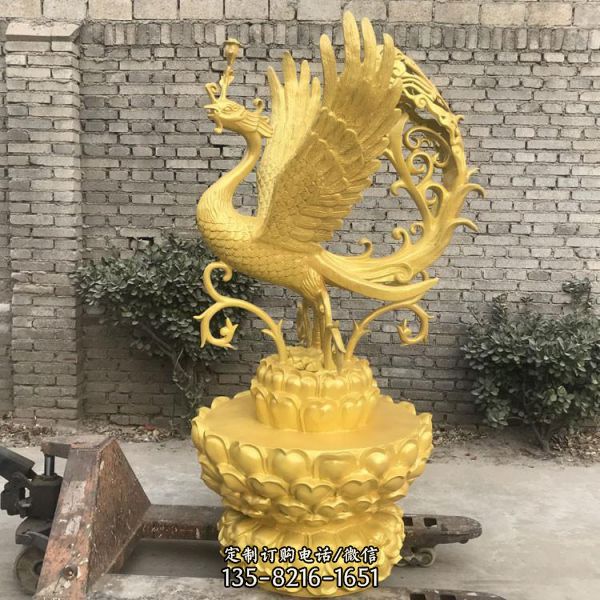 景觀建筑銅鳳凰雕塑 銅鳳凰雕塑擺件（3）