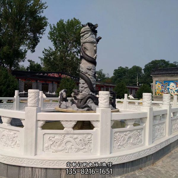 景區石雕護欄升旗臺石雕護欄圍欄雕塑（1）