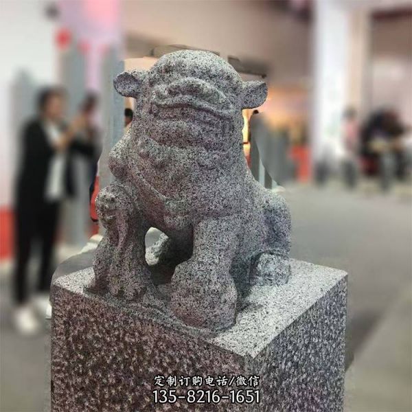 仿古做舊青石栓馬柱（1）