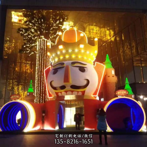 商場大型玻璃鋼彩繪創意室內景觀雕塑（1）
