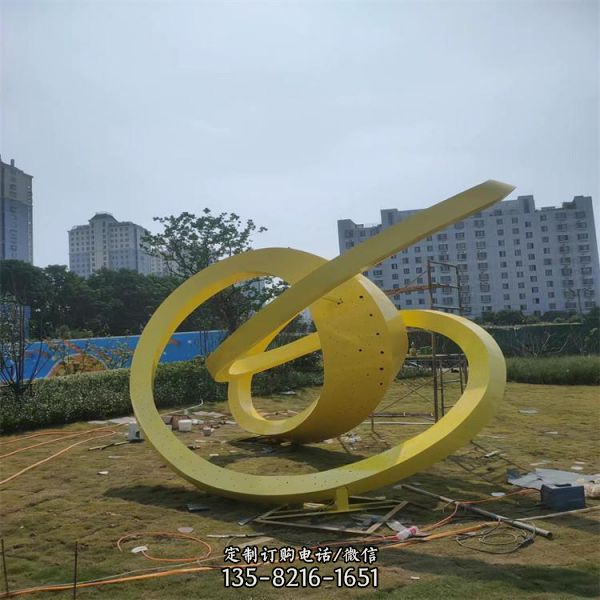 地產售樓處不銹鋼抽象藝術造型雕塑（1）