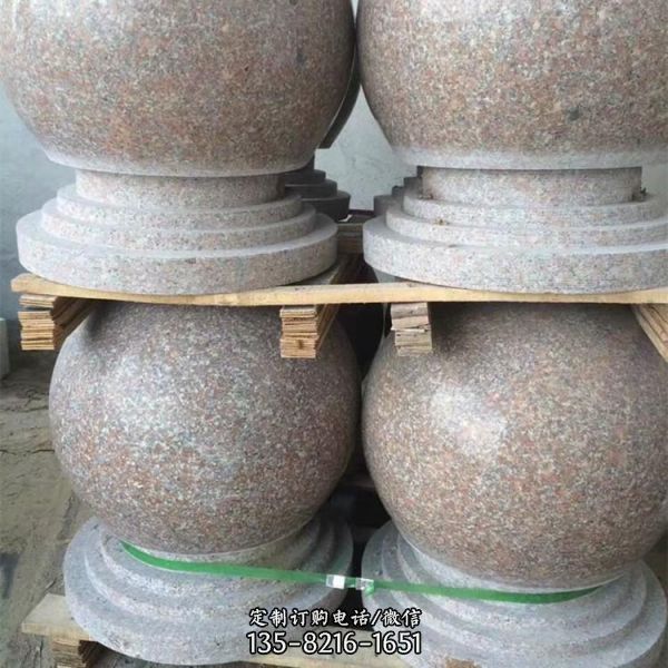 戶外廣場石材圓球 花崗巖路障石球擋車石（2）