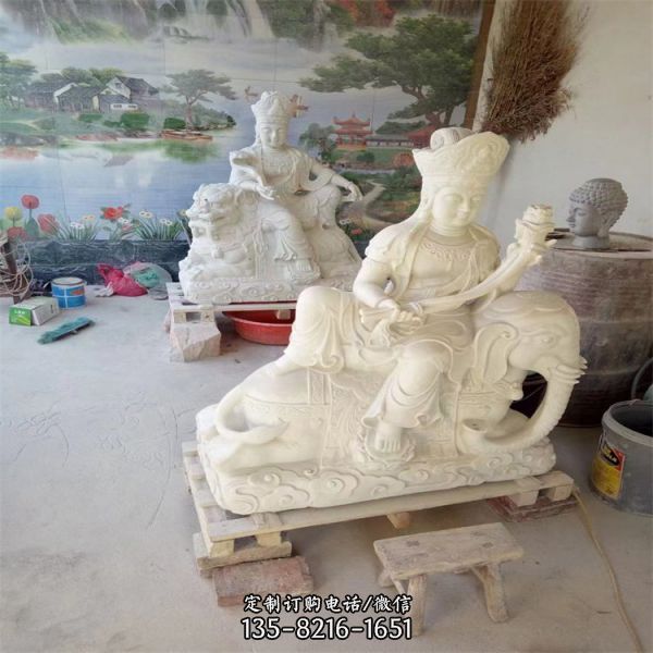 寺廟大理石羅漢佛像雕塑（2）