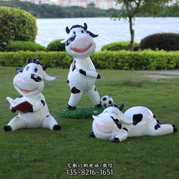 游樂場玻璃鋼卡通彩繪動物景觀雕塑（1）
