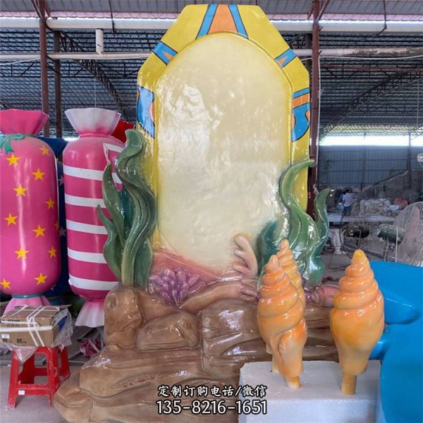 景區玻璃鋼彩繪園林景觀擺件