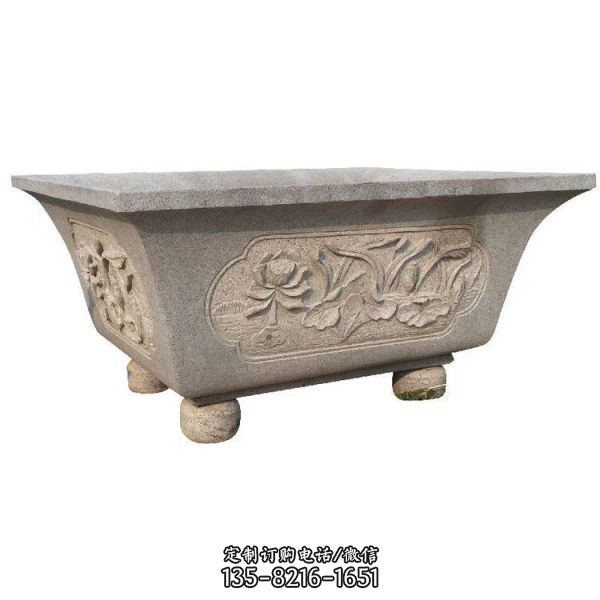 園林小區(qū)大理石歐式花缽 仿古魚(yú)缸擺件（1）
