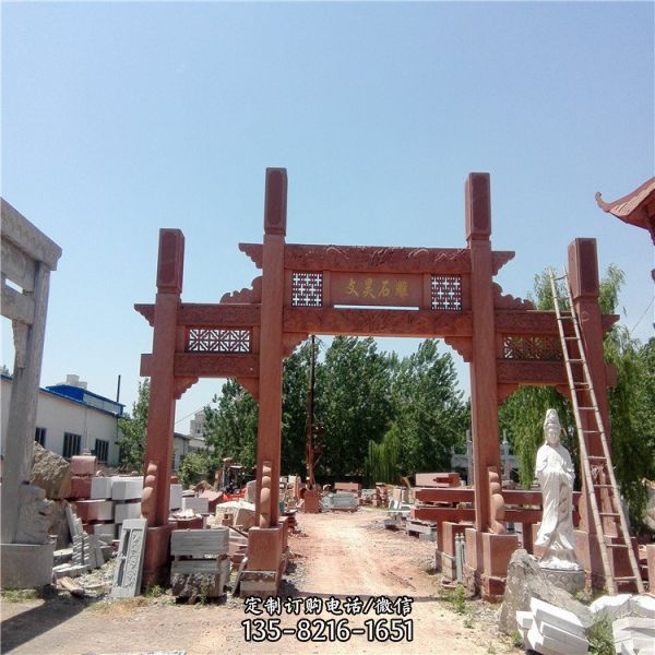 村口牌樓牌坊門樓仿古建筑（1）