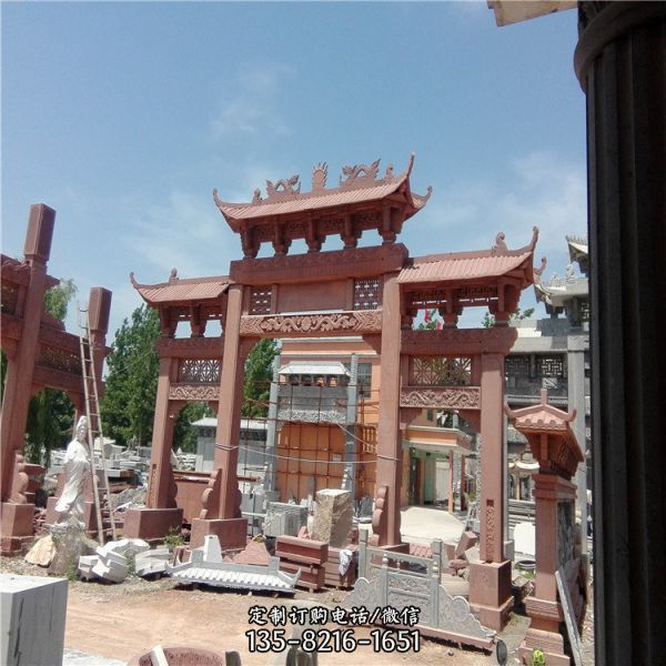村口牌樓牌坊門樓仿古建筑（4）
