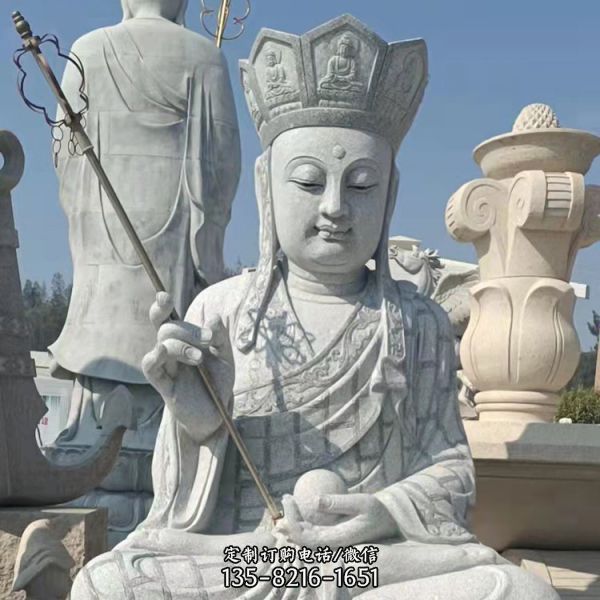 寺院大理石石雕園林大型戶外佛像雕塑（4）