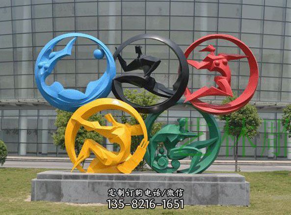 大型地標城市標志戶外廣場不銹鋼雕塑（1）