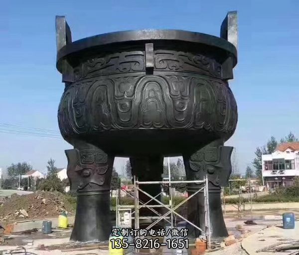 景區廣場大型青銅司母戊鼎景觀雕塑