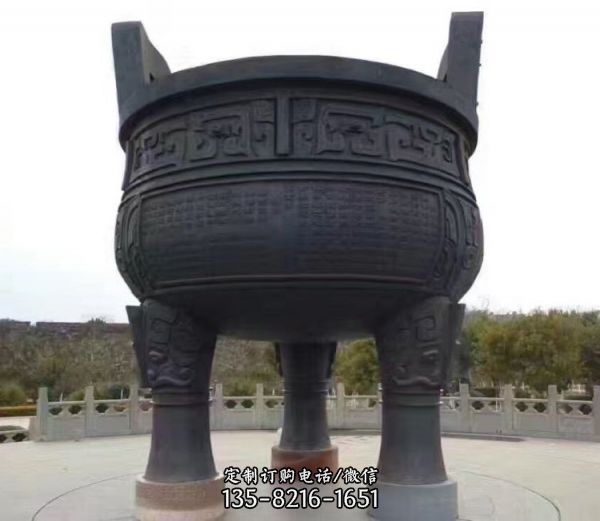 戶外大型仿古青銅器三足圓鼎司母戊鼎擺件