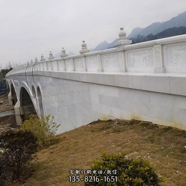 景區石橋漢白玉石雕防護欄桿（3）