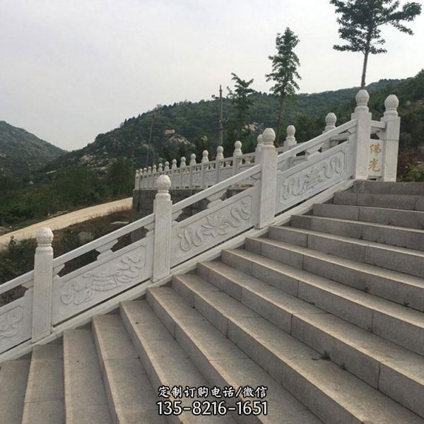 景區石橋漢白玉石雕防護欄桿（5）