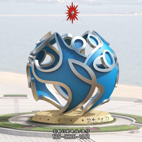 大型城市廣場不銹鋼園林抽象景觀雕塑（2）