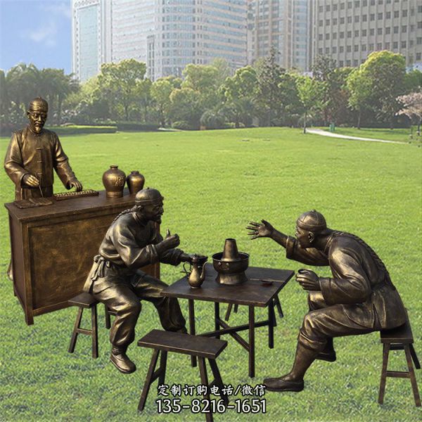 商業街小品情景民俗人物雕塑（6）