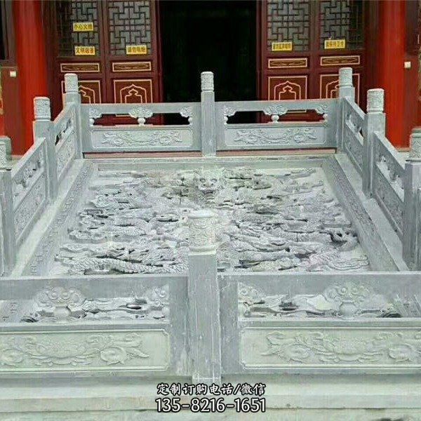 景區寺院古建筑青石浮雕花紋壁畫墻裝飾擺件（1）