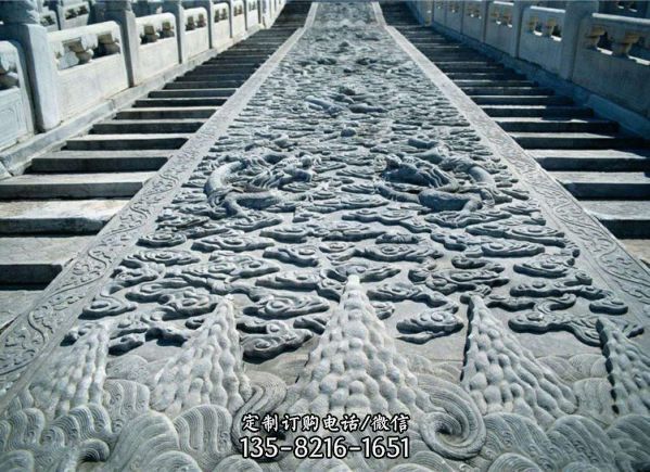 景區寺院古建筑青石浮雕花紋壁畫墻裝飾擺件（9）