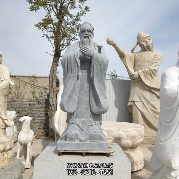 校園名人石雕古代人物雕塑（2）