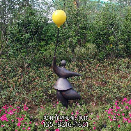 園林鍛銅浮雕抽象人物景觀小品雕塑（3）