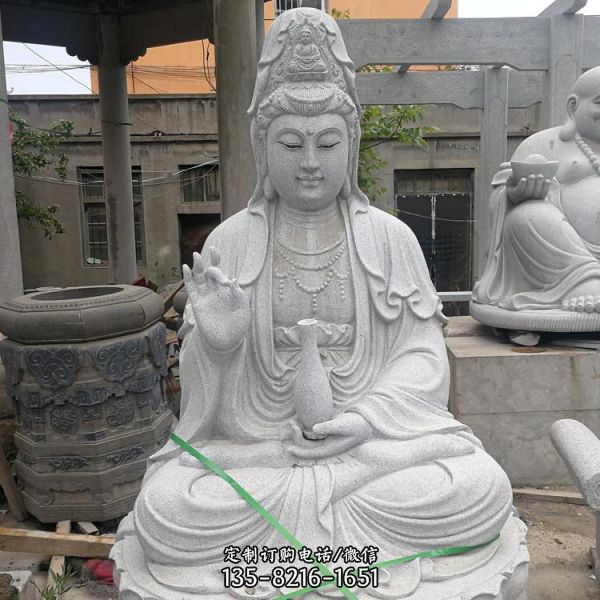 寺廟大型戶外園林景觀石雕佛像人物雕塑（3）