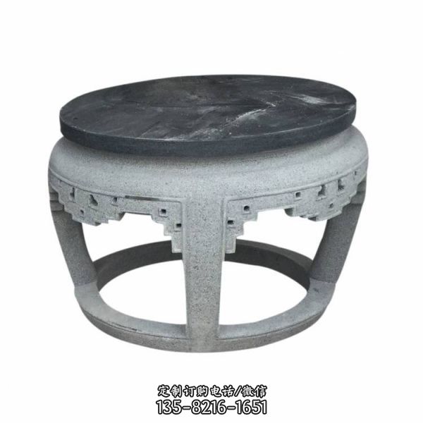園林廣場石雕石桌椅雕塑（5）