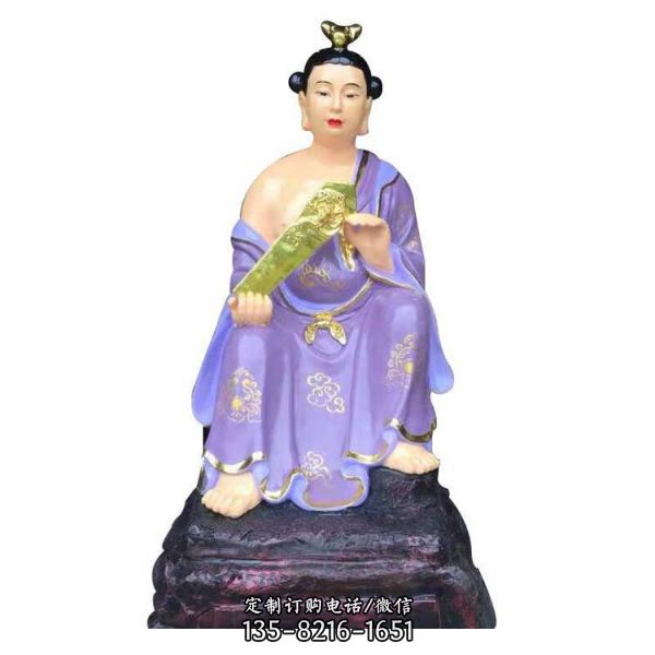 寺廟大型不銹鋼貼金佛像雕塑（5）
