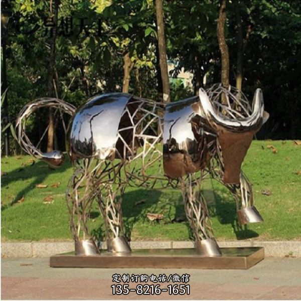 大型不銹鋼抽象動(dòng)物景觀擺件（1）
