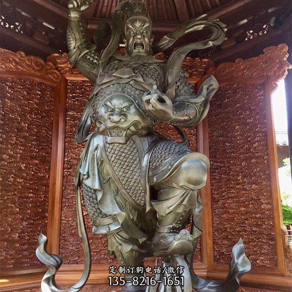 園林古代人物景觀玻璃鋼仿銅戶外擺件（3）