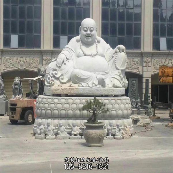 大理石雕刻景區(qū)寺院菩薩雕像  送子觀音像雕刻美觀（2）