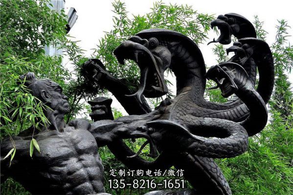 校園廣場擺放古代名醫人物銅雕（5）