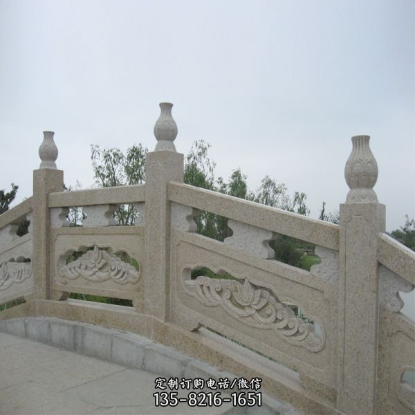 景觀石拱橋花崗巖護欄 庭院園林石橋雕塑（2）