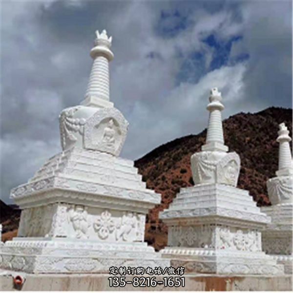 寺廟園林擺件石雕佛塔雕塑（1）