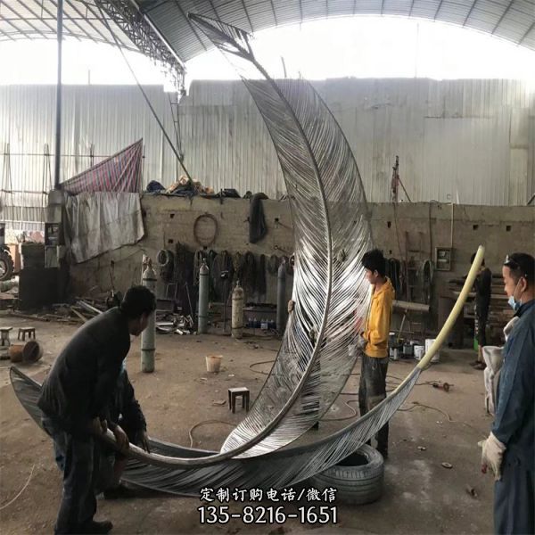 廣場園林城市不銹鋼藝術植物景觀雕塑