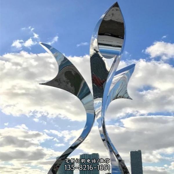 城市廣場(chǎng)不銹鋼抽象藝術(shù)景觀小品（3）