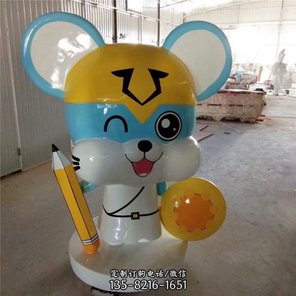 玻璃鋼可愛貓公仔美陳裝飾（4）