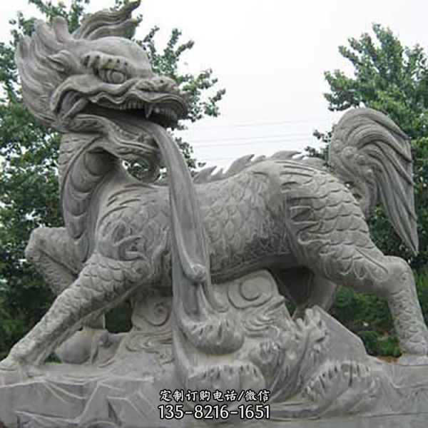 酒店別墅門口鎮宅動物石雕 獅子雕塑（1）