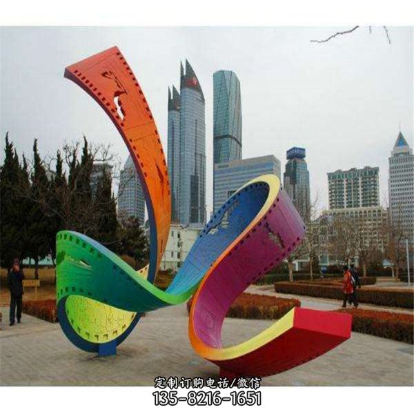 廣場(chǎng)戶(hù)外抽象藝術(shù)不銹鋼園林景觀雕塑（3）