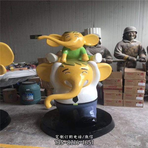 游樂場玻璃鋼彩繪卡通人物雕塑（4）
