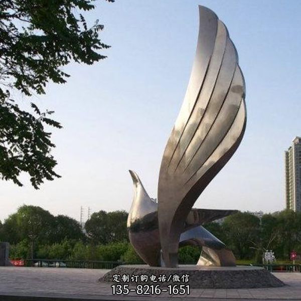 酒店園林水景不銹鋼鏤空景觀雕塑（2）