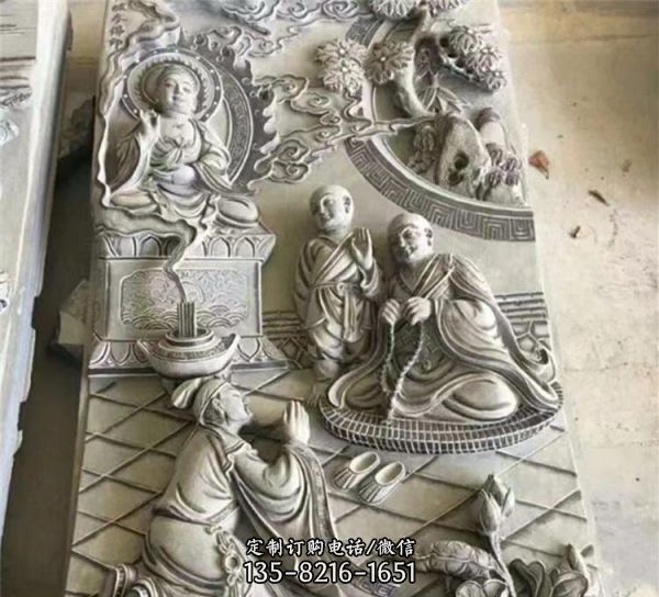 中式石雕壁畫 石雕影壁墻雕塑（4）