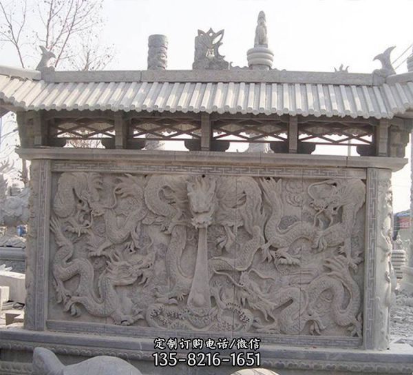 中式石雕壁畫 石雕影壁墻雕塑（1）