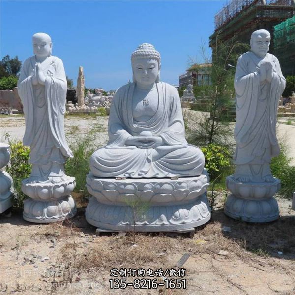 寺廟景區景點戶外大型石雕菩薩地藏王雕塑（3）
