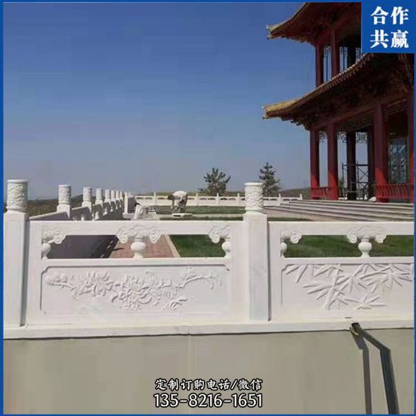 園林景區青石石雕欄桿裝飾美化園林景觀（4）