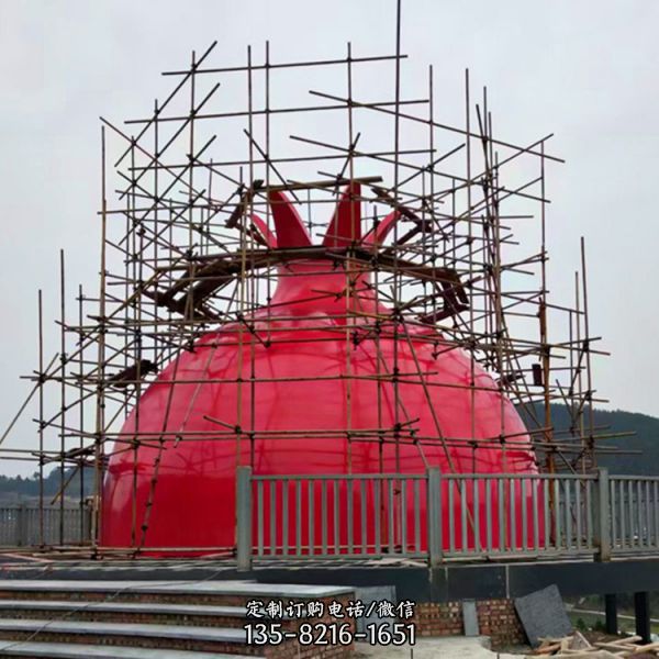 不銹鋼仿真石榴造型卡通房屋（2）