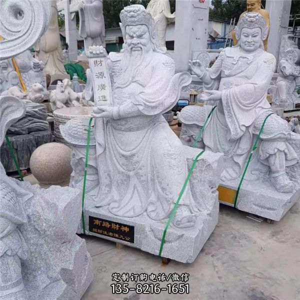 廣場寺院大理石雕刻人物佛像雕塑（4）