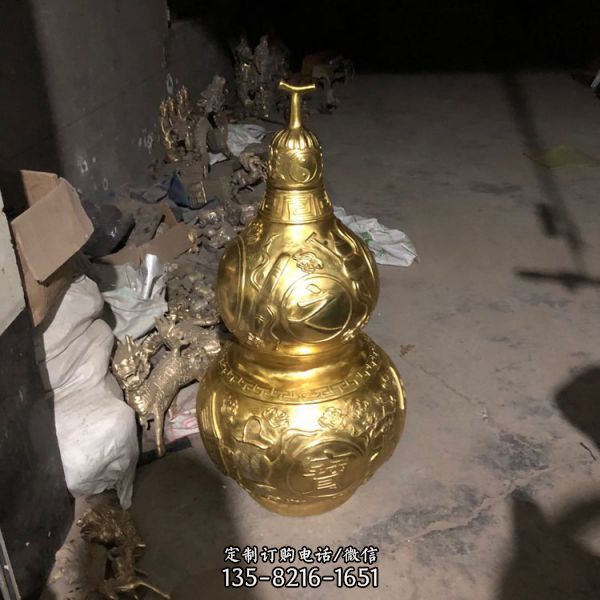 家居玻璃鋼鎮宅平安吉祥葫蘆雕塑（4）