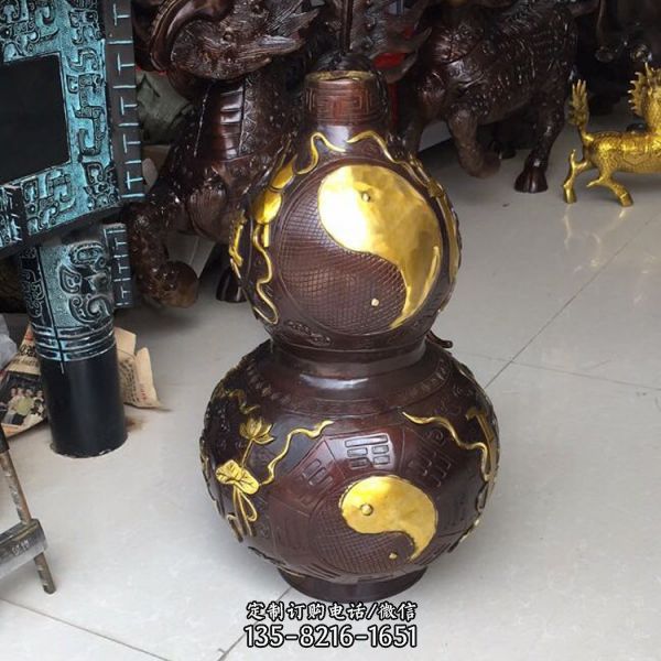 家居玻璃鋼鎮宅平安吉祥葫蘆雕塑（3）
