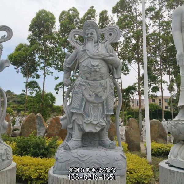 珈藍韋陀護法神花崗巖石雕像（3）